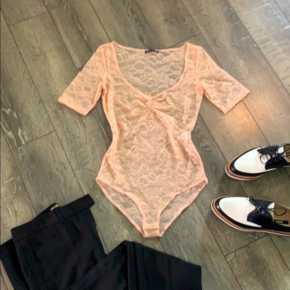 NEW ZARA Lace Bodysuit
